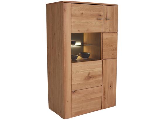 Vitrine Buffalo - Eichefarben, KONVENTIONELL, Glas/Holz (90/138/37cm) Vitrine Buffalo - Eichefarben, KONVENTIONELL, Glas/Holz (90/138/37cm)