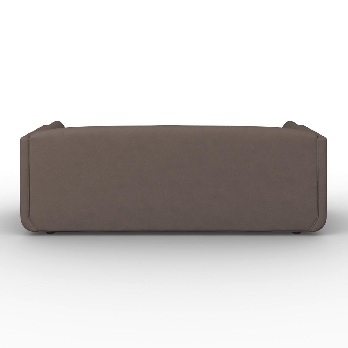 Pohovka HEVI, mokka samet, max. 360 kg - černá/přírodní barvy, Moderní, dřevo/textil (197/73/86cm) - Bessagi Home