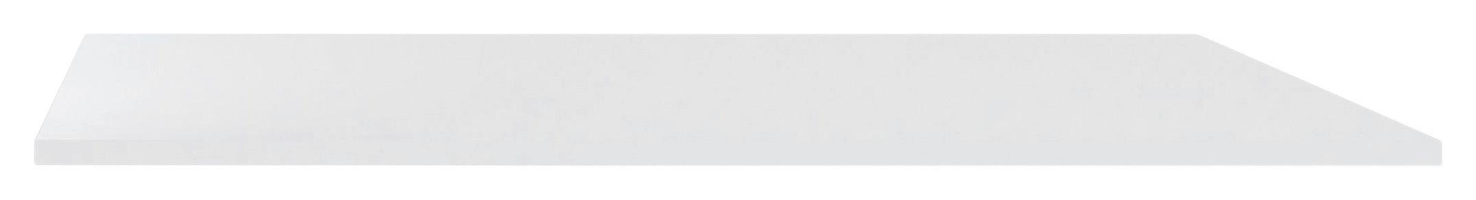 Oberplatte Weiß Hochglanz Passt Zu Unit Elements 2-Türig - Weiß Hochglanz, MODERN, Holzwerkstoff (91,2/42/1,6cm) - Ondega