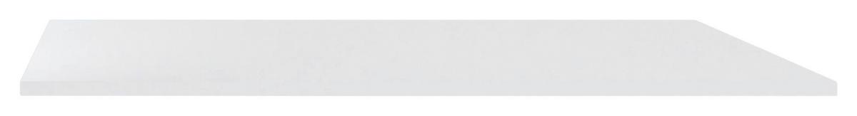 Oberplatte Weiß Hochglanz Passt Zu Unit Elements 2-Türig - Weiß Hochglanz, MODERN, Holzwerkstoff (91,2/42/1,6cm) - Ondega