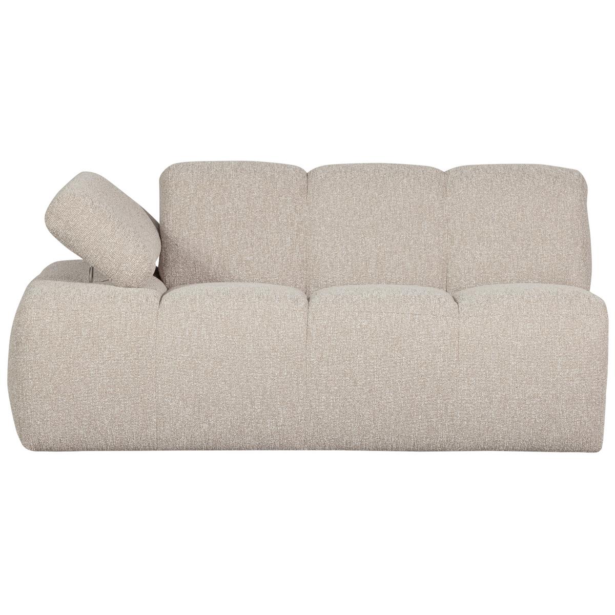 Sofaelement Mojo Sandfarben, Armteilverstellung - Beige, MODERN, Textil (164/74/97cm) - Livetastic