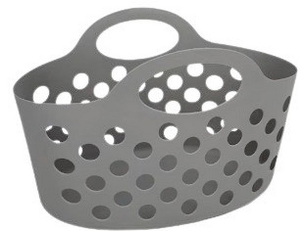 Koš BARBARA - šedá, Konvenční, plast (30/17,5/19,5cm) - Mömax