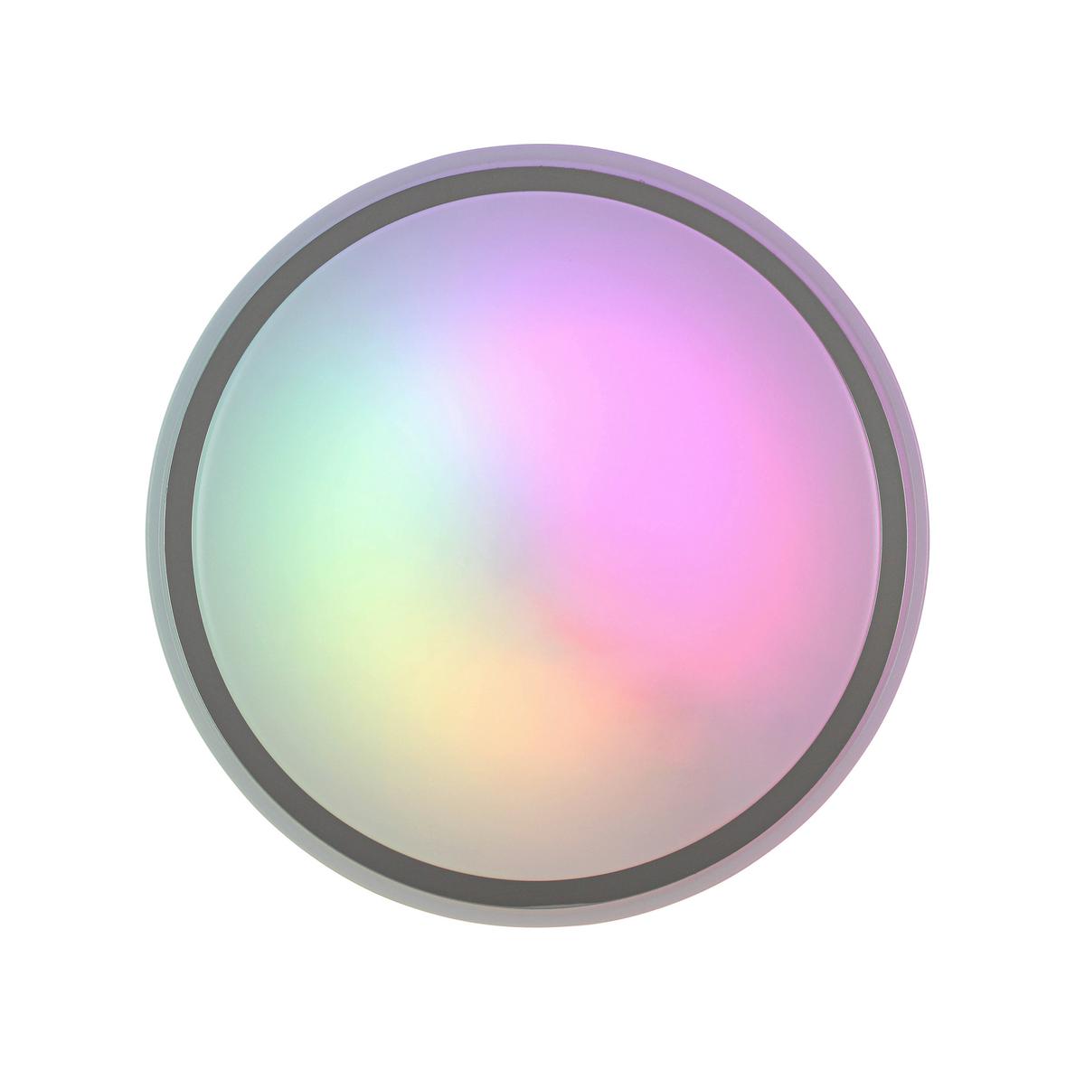 STROPNÉ LED SVIETIDLO FARBI - biela/chrómová, Modern, kov/plast (38/38/6cm) - Mömax