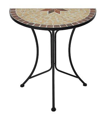 Gartentisch Mosaik Amarillo Metall/Stein L: 60 cmhalbrd