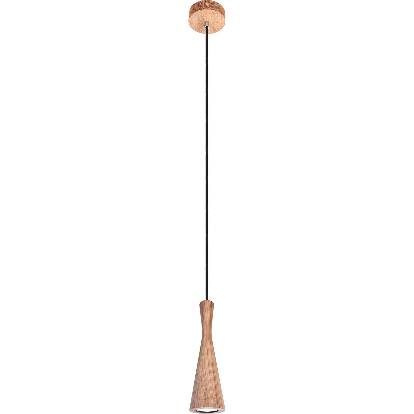Hängeleuchte 8510144 Vegas - Eichefarben/Schwarz, Natur, Holz (10/90-140cm)