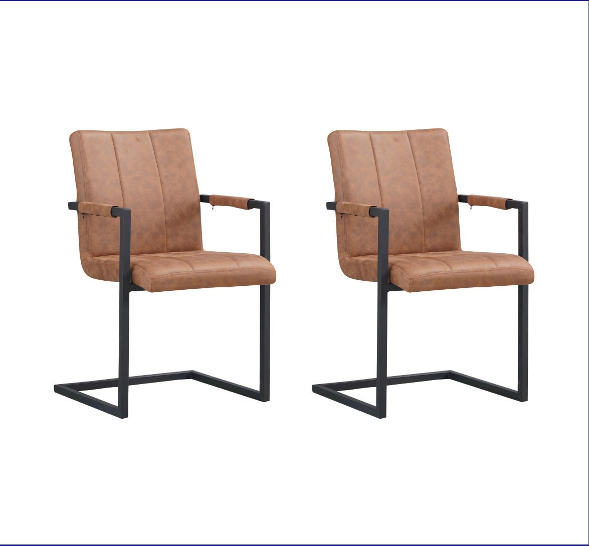Schwingstuhl-set Brandon Braun B: 54 Cm