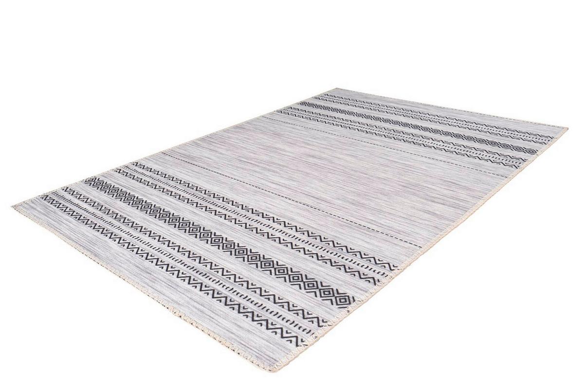 Flachwebteppich Grau Maya 200x290 cm - Grau, Basics, Textil (200cm) - Kayoom