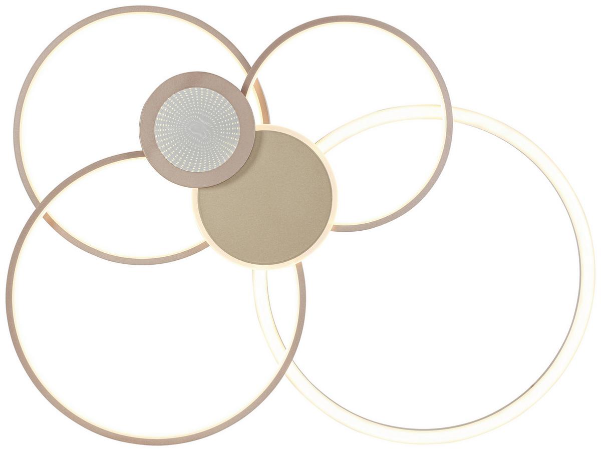 STROPNÍ LED SVÍTIDLO GENIAL - cappuccino/šampaňská, Moderní, kov/plast (80/64/9cm) - Mömax