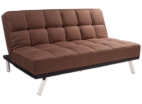 Schlafsofa Roma B: 179cm - Edelstahlfarben/Braun, Basics, Textil/Metall (179/84/96cm) - Ombra Schlafsofa Roma B: 179cm - Edelstahlfarben/Braun, Basics, Textil/Metall (179/84/96cm) - Ombra