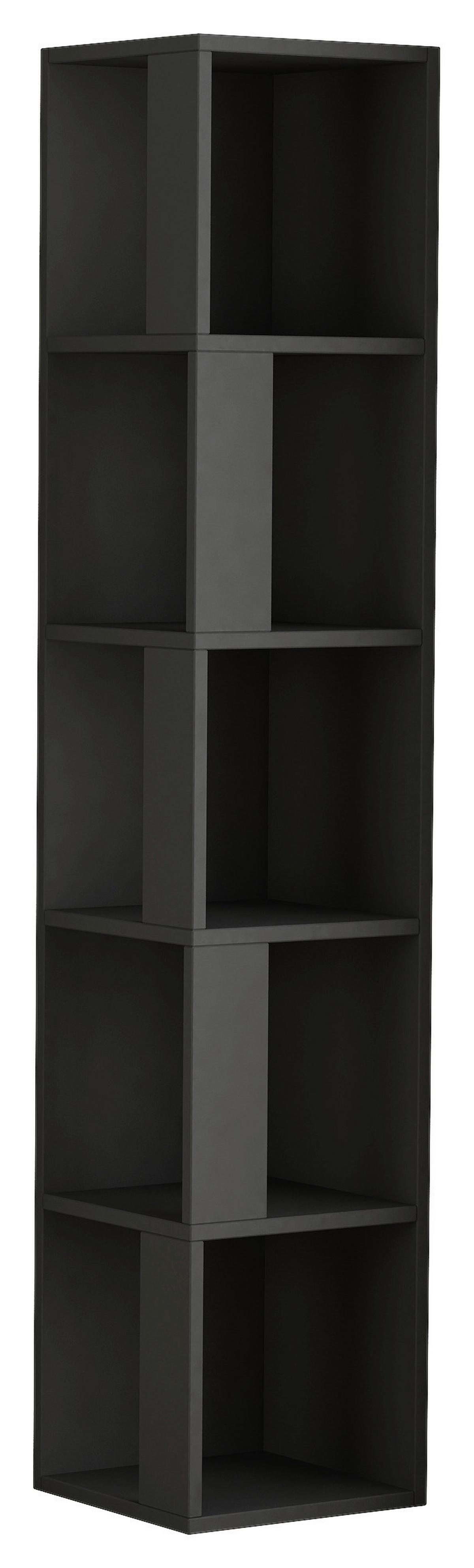 Eckregal Piano Eckregal - Anthrazit, Design, Holzwerkstoff (32/159/32cm) - Livetastic