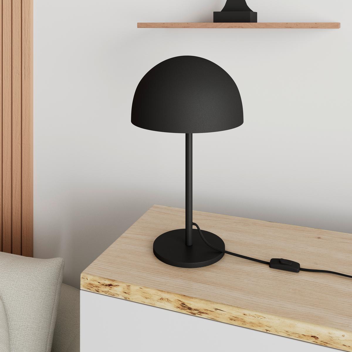 STOLNÍ LAMPA TAILA - černá, Moderní, kov (28/46/28cm) - Bessagi Home