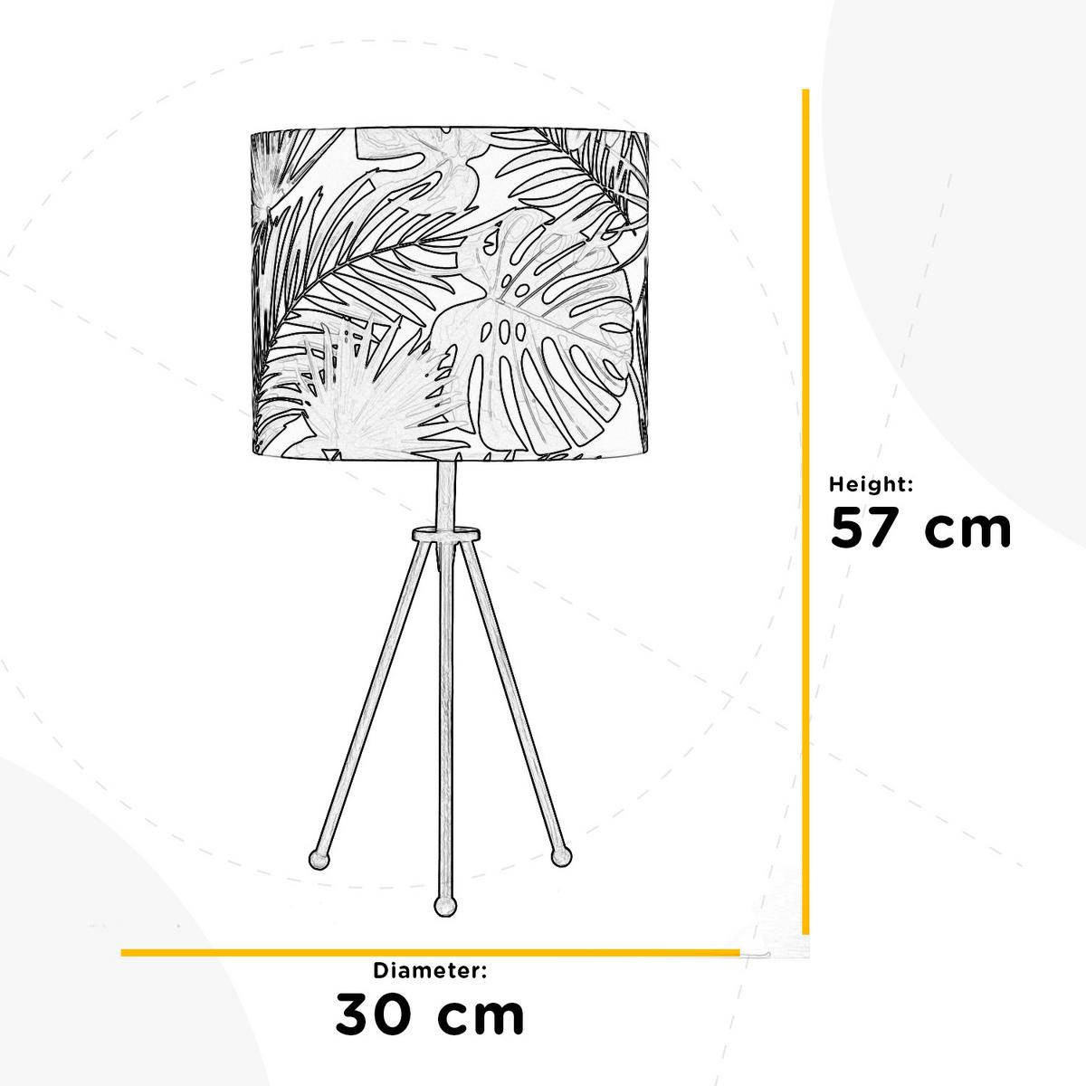 Tischleuchte Amazzonia Hellgrün L: 30 cm - Hellgrün, Basics, Kunststoff/Textil (30/30/57cm)