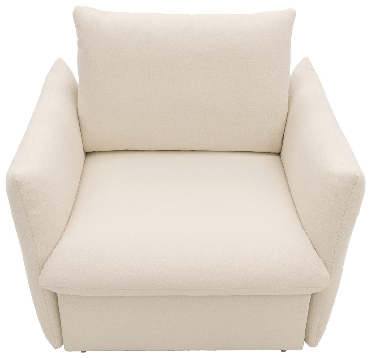 Sessel Looks Creme B: 120 cm - Creme/Schwarz, Design, Textil (120/100/97cm) - LOOKS by W.Joop