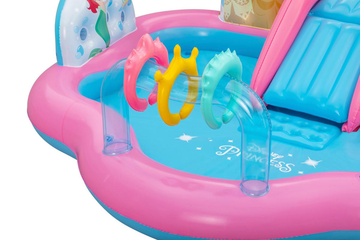 Disney Wasserspielcenter mit Rutsche & Ringwurfspiel - Multicolor, Basics, Kunststoff (221/140/193cm) - Bestway