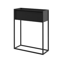 Blumenständer Metall Schwarz BxHxT: 60x23x75 cm - Schwarz, Basics, Metall (60/23/75cm)