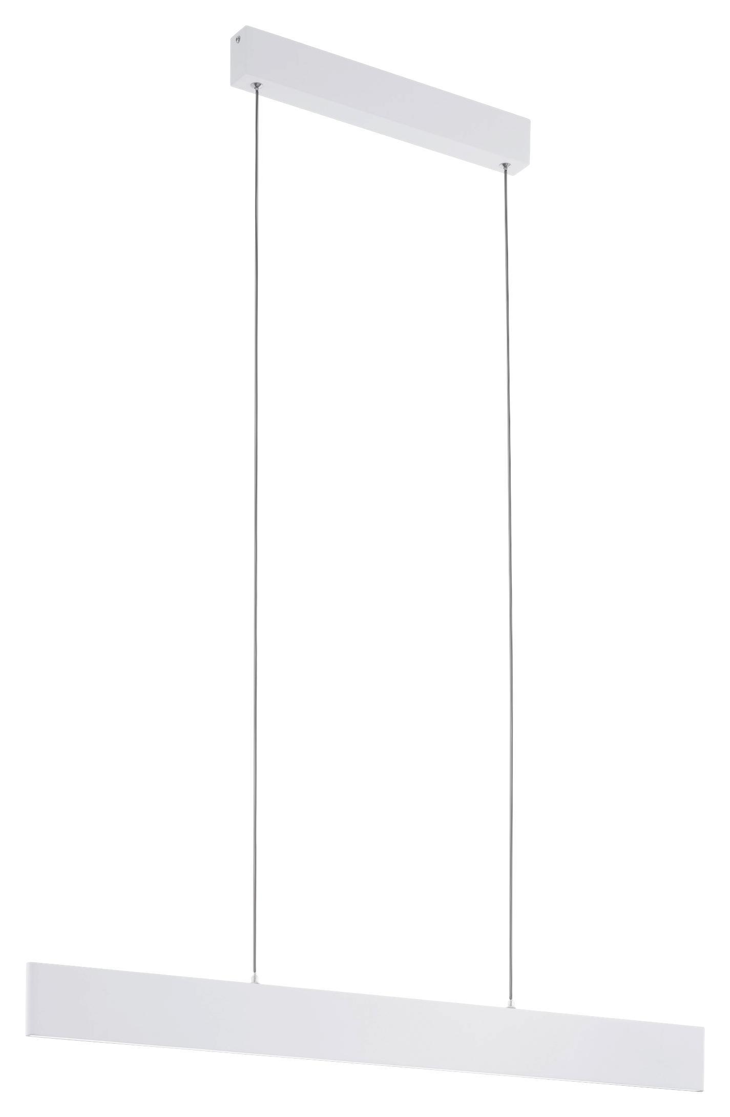 LED-hängeleuchte Climene - Weiß, MODERN, Kunststoff/Metall (95/4,5/150cm)