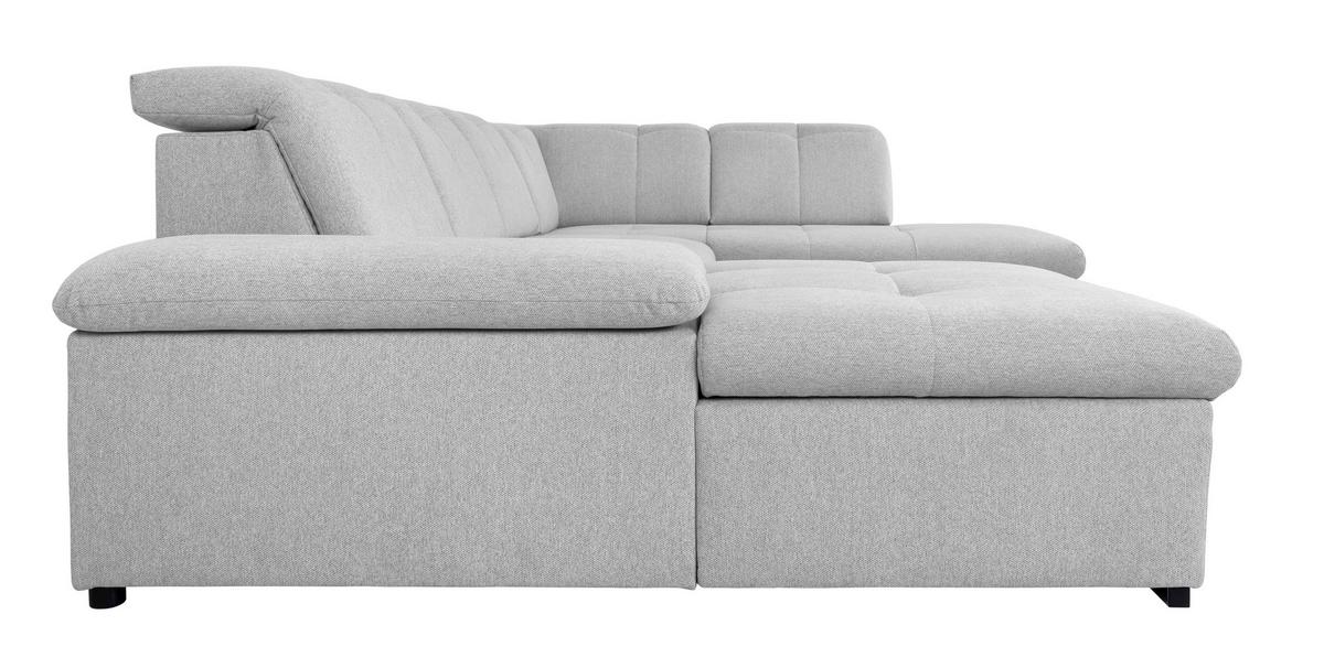 Wohnlandschaft Ramzes Hellgrau U: 173x328x215 cm - Hellgrau/Grau, Design, Textil (173/328/215cm) - MID.YOU