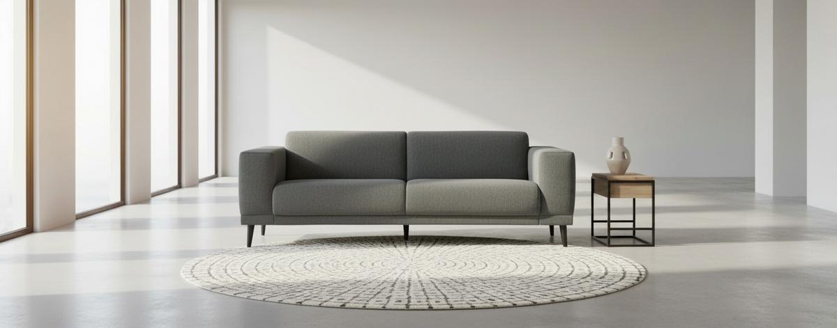 3-Sitzer-Sofa Oslo Anthrazit B: 218 cm - Anthrazit/Schwarz, Design, Textil (218/77/93cm) - MID.YOU