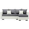 Ecksofa Karol - Anthrazit/Schwarz, MODERN, Textil (230/140cm) - P & B