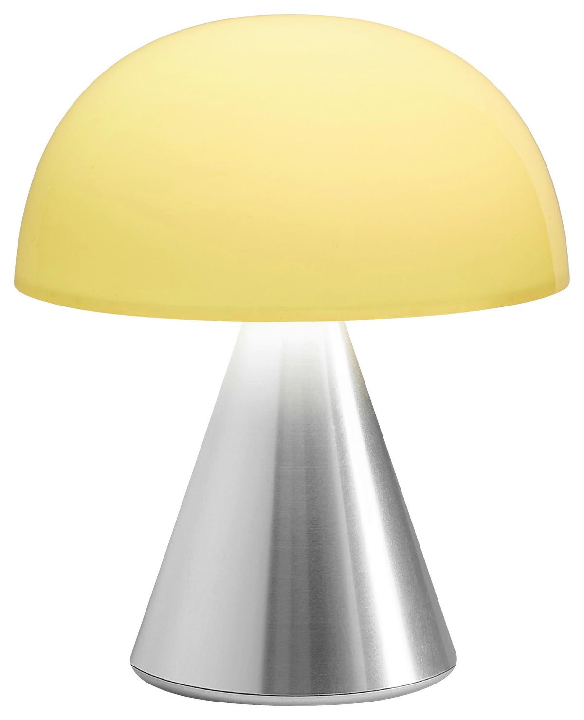 Akku-tischleuchte Lexon Mina M - Alufarben, Design, Kunststoff/Metall (9.2/11/9.2cm)