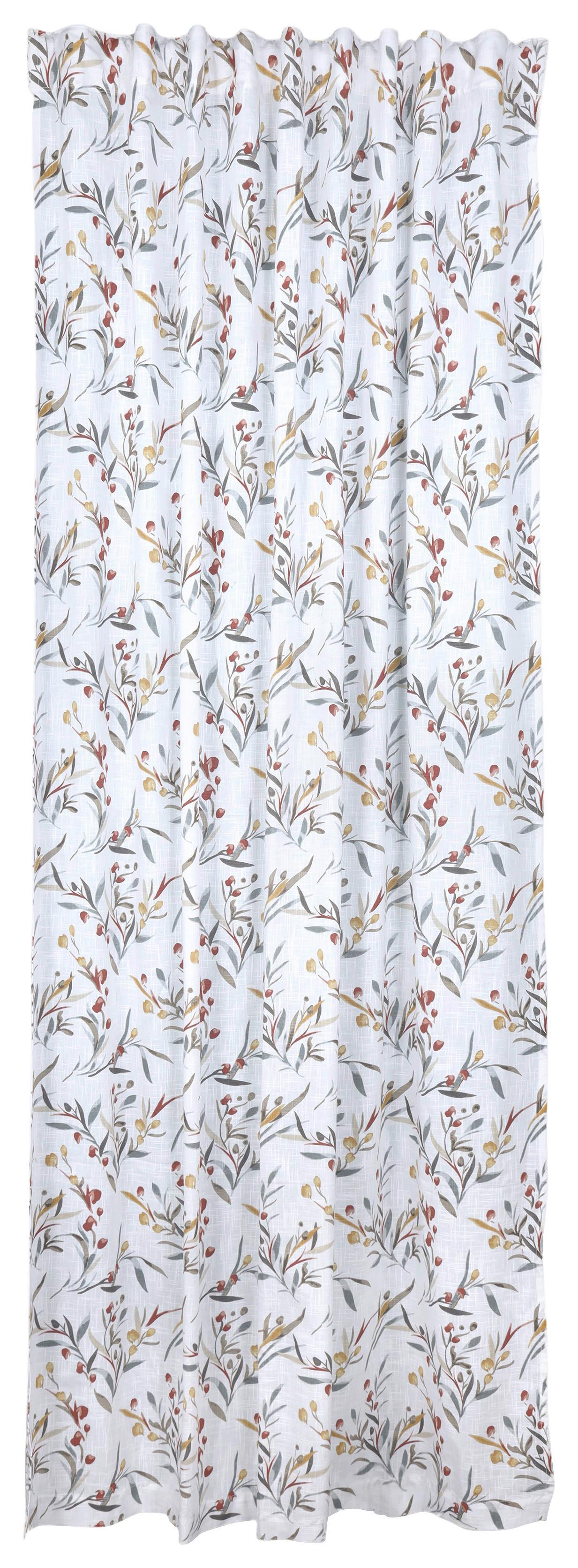 Készfüggöny Carmen Kb. 140/245cm - bézs/színes, Romantik / Landhaus, textil (140/245cm) - James Wood