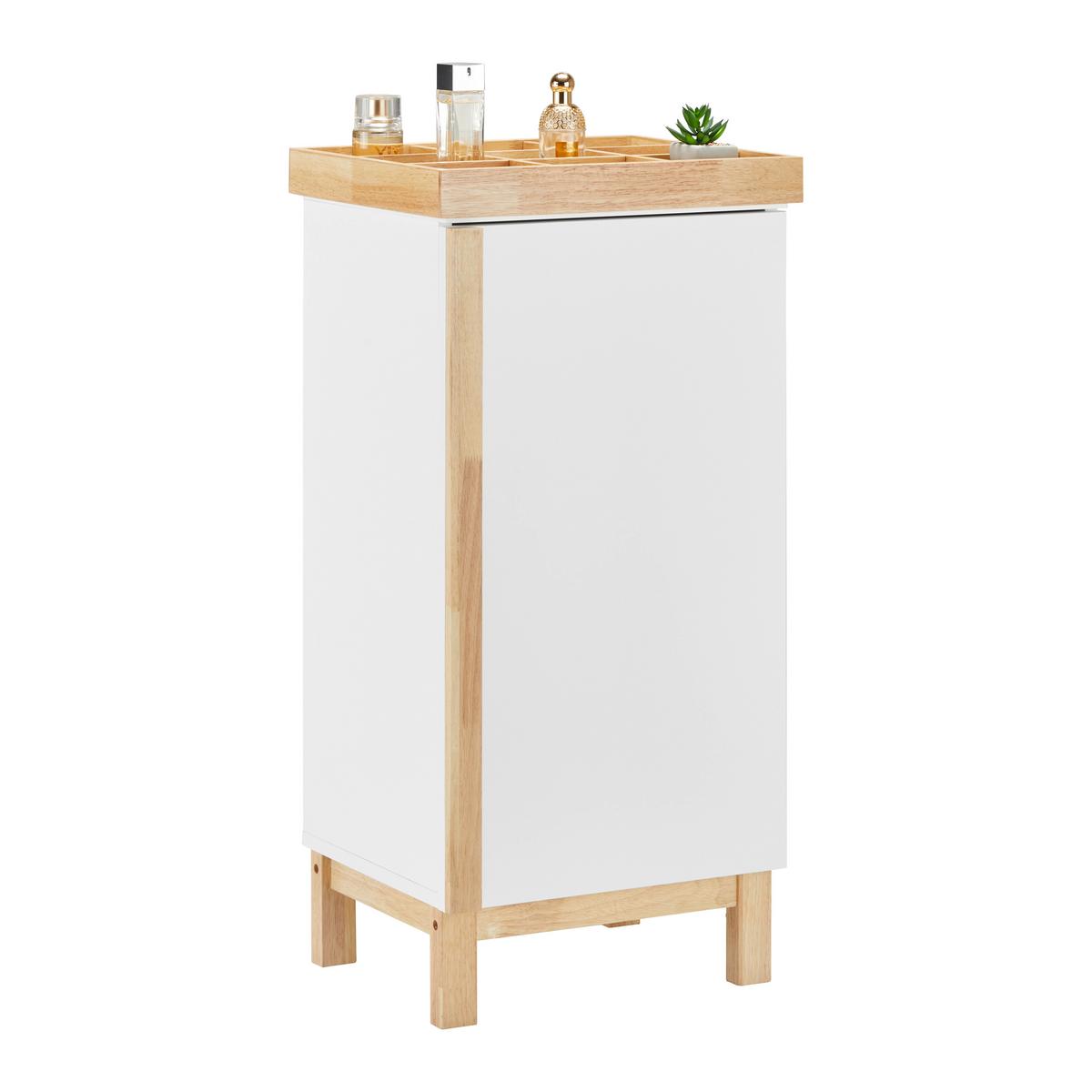 Spodná skrinka RICO - biela/prírodná farba, Modern, drevo (42/85/35cm) - Bessagi Home