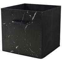 Faltbox Martin - Schwarz, KONVENTIONELL, Karton/Holz (33/33/32cm) - James Wood