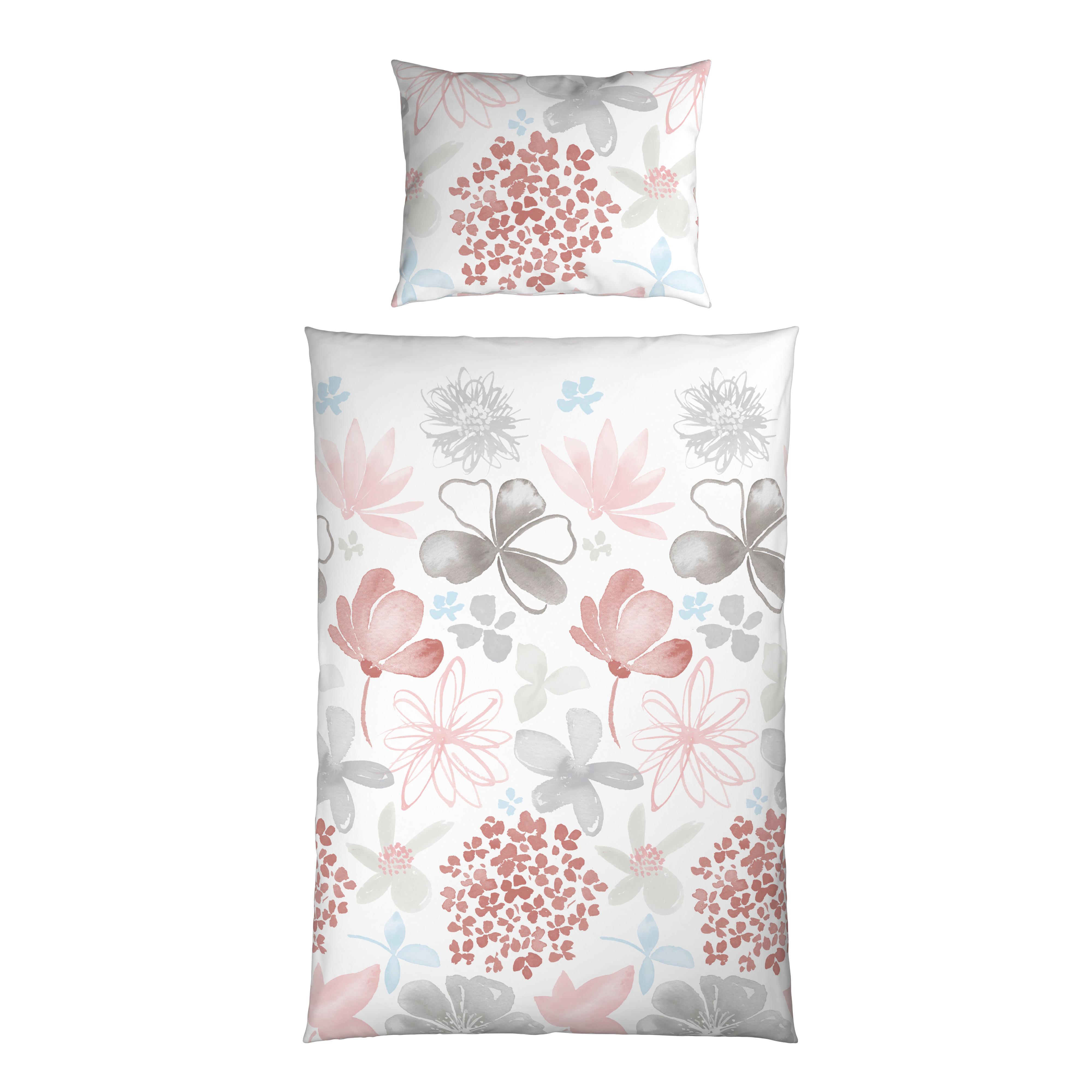 POVLEČENÍ GUNDI - šedá/bílá, Konvenční, textil (140/200cm) - Mömax