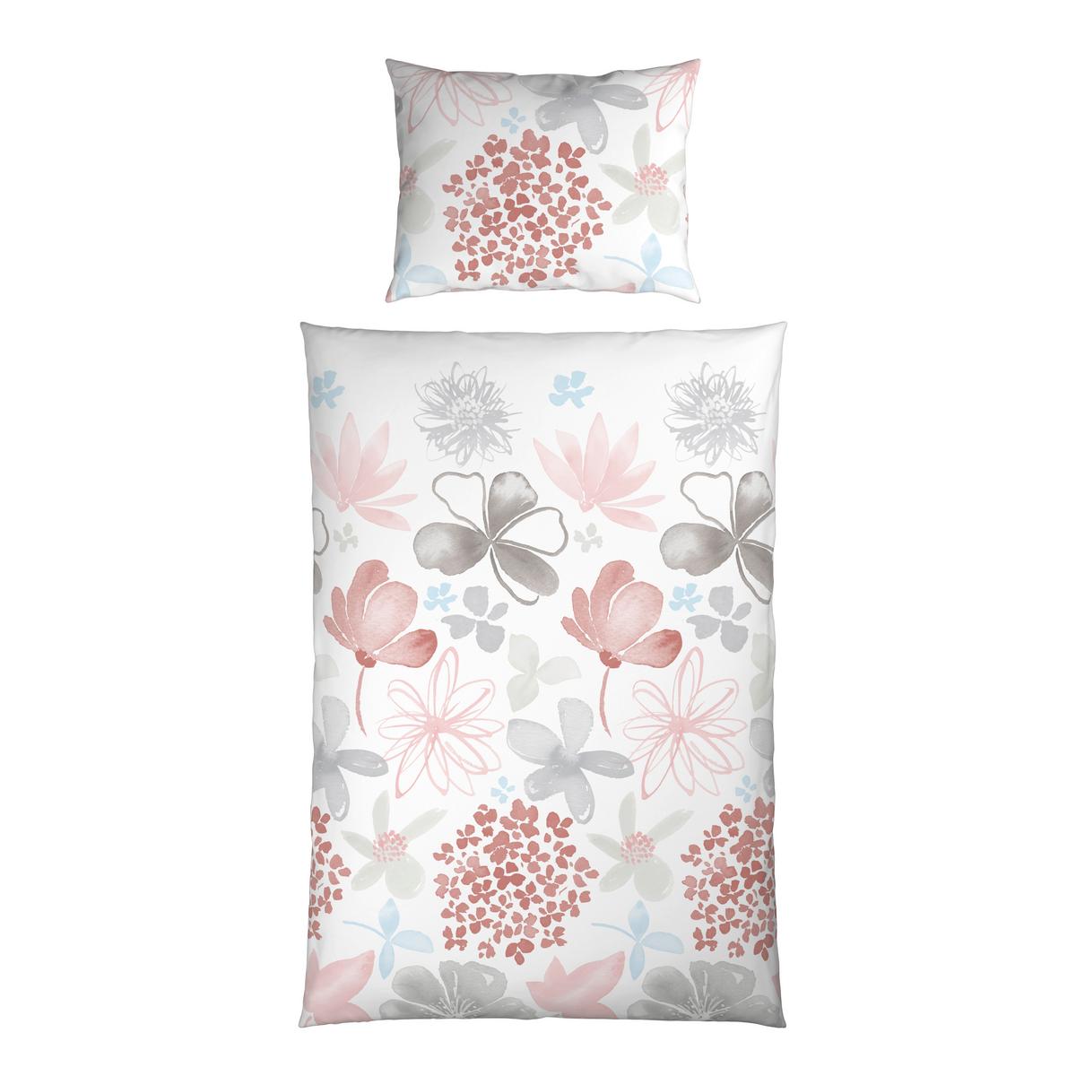 POVLEČENÍ GUNDI - šedá/bílá, Konvenční, textil (140/200cm) - Mömax