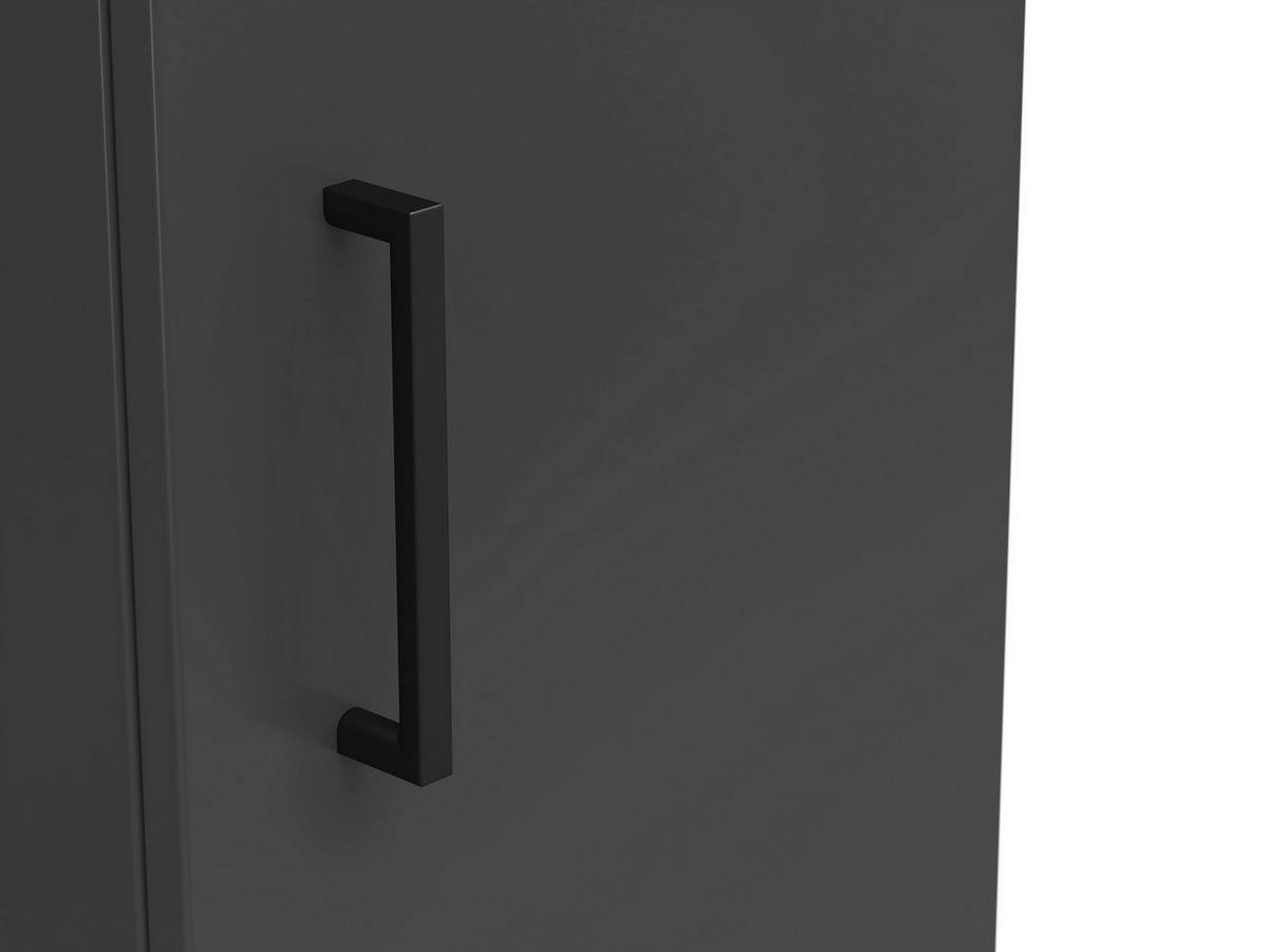 Skriňa MULTISTAURAUM š: 30 cm - čierna/grafitová, Modern, kompozitné drevo/plast (30/115/40cm)