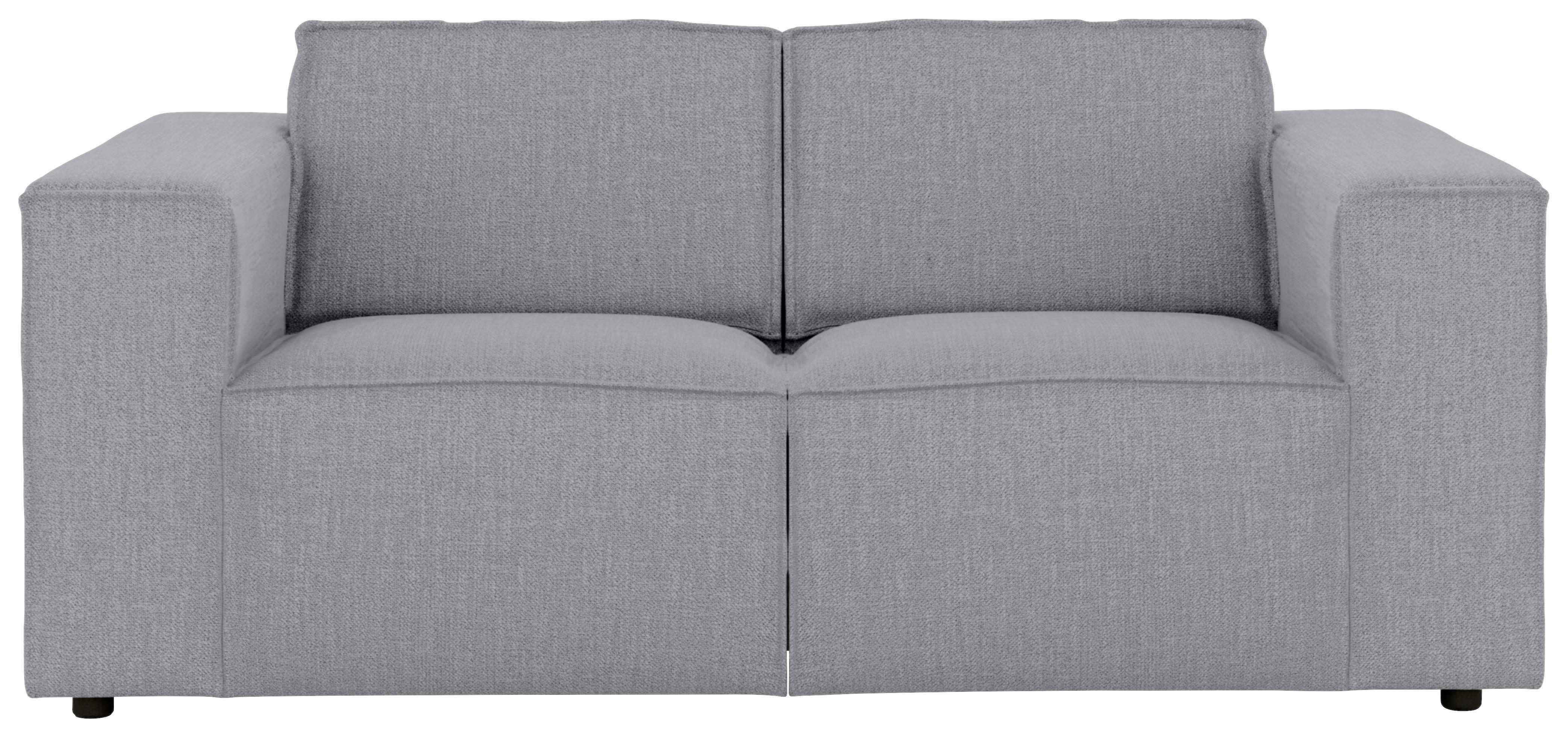 2-sitzer-sofa Dice Grau - Schwarz/Grau, MODERN, Textil (185/80/102cm) - MID.YOU