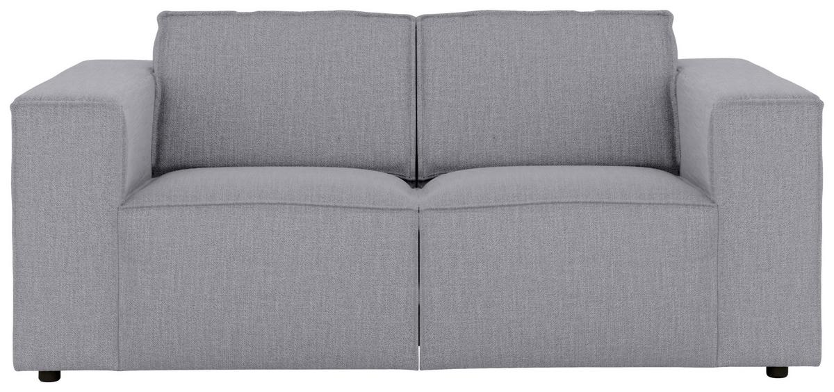 2-sitzer-sofa Dice Grau - Schwarz/Grau, MODERN, Textil (185/80/102cm) - MID.YOU
