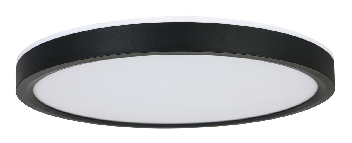 STROPNÉ LED SVIETIDLO TIR - čierna/biela, Modern, plast (30/2,5cm) - Mömax