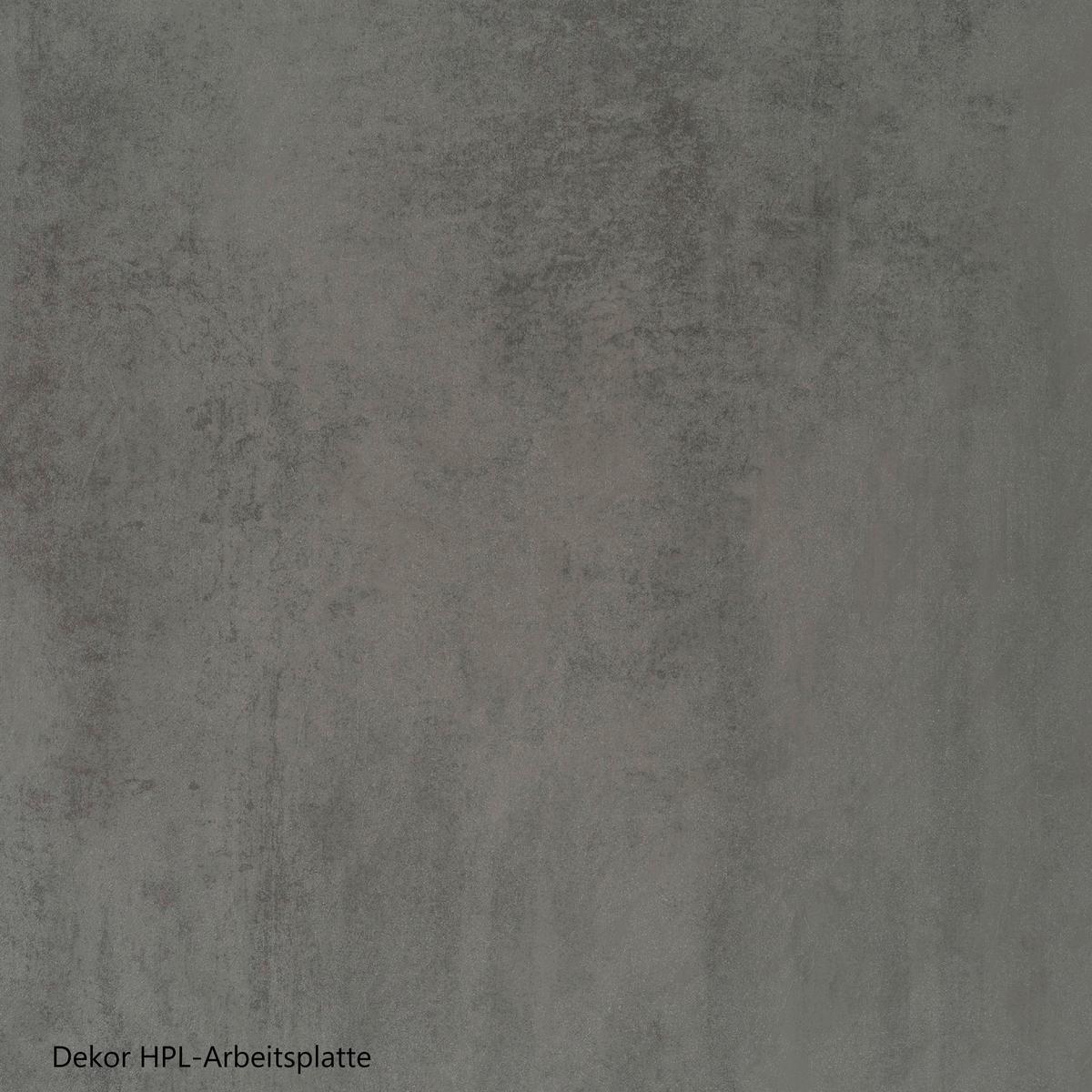 Küchenzeile Turin mit Geräte B: 330 cm Graphit/Eiche Dekor - Eiche Wotan/Graphitfarben, Design, Holzwerkstoff (330cm) - Held