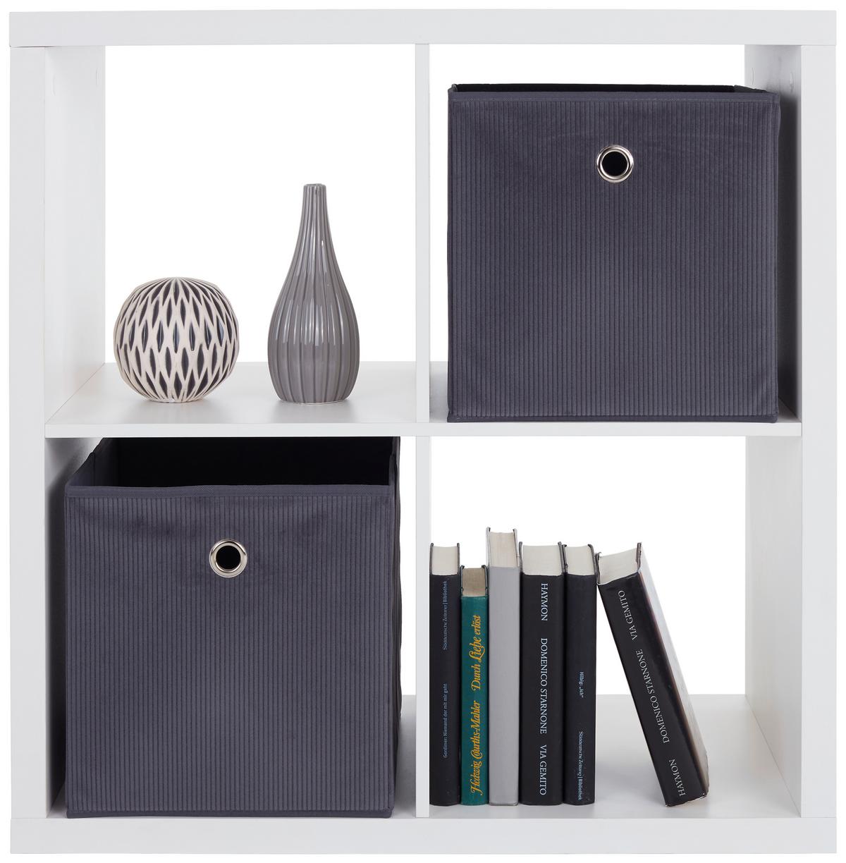 Regal Samy 1 B: 76 cm Weiß - Weiß, MODERN, Holzwerkstoff (76/76/37cm)