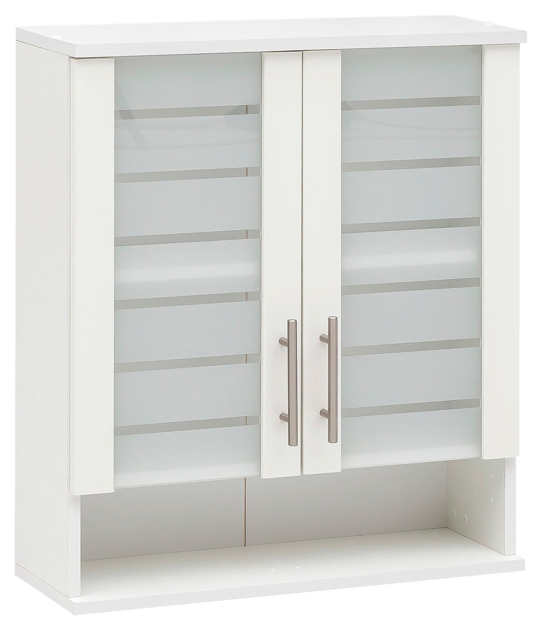 Hängeschrank Niko Weiß B: 59,8cm - Weiß, MODERN, Glas/Holzwerkstoff (59,8/70,8/20,5cm) - MID.YOU