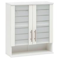 Hängeschrank Niko Weiß B: 59,8cm - Weiß, MODERN, Glas/Holzwerkstoff (59,8/70,8/20,5cm) - MID.YOU