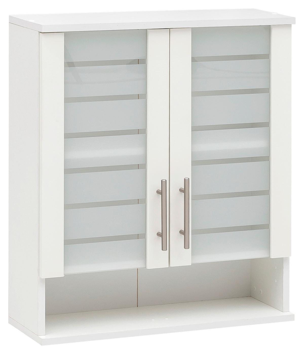 Hängeschrank Niko Weiß B: 59,8cm - Weiß, MODERN, Glas/Holzwerkstoff (59,8/70,8/20,5cm) - MID.YOU