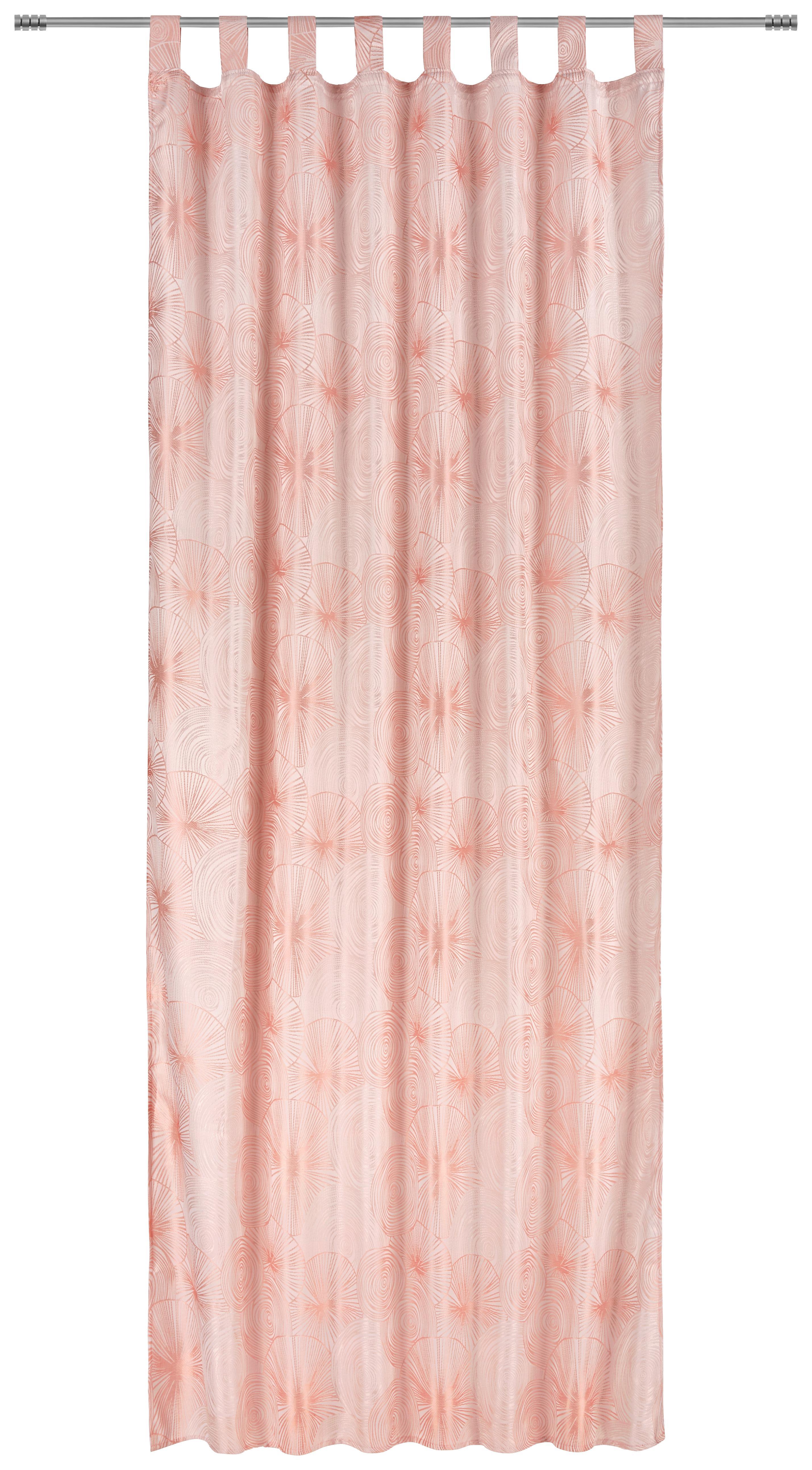 Kombivorhang Jelena - Rosa, MODERN, Textil (140/255cm) - Luca Bessoni