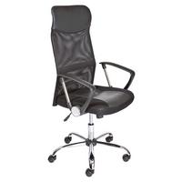 Jugenddrehstuhl Torino B: 61 cm Schwarz - Chromfarben/Schwarz, KONVENTIONELL, Leder/Kunststoff (64/112/59cm) - MID.YOU