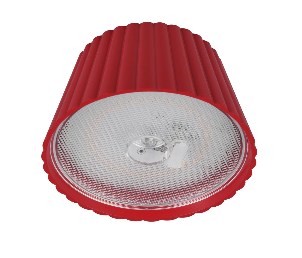 Akku-stehleuchte R47706110 Suarez - Rot, Design, Metall (13,5/123cm)