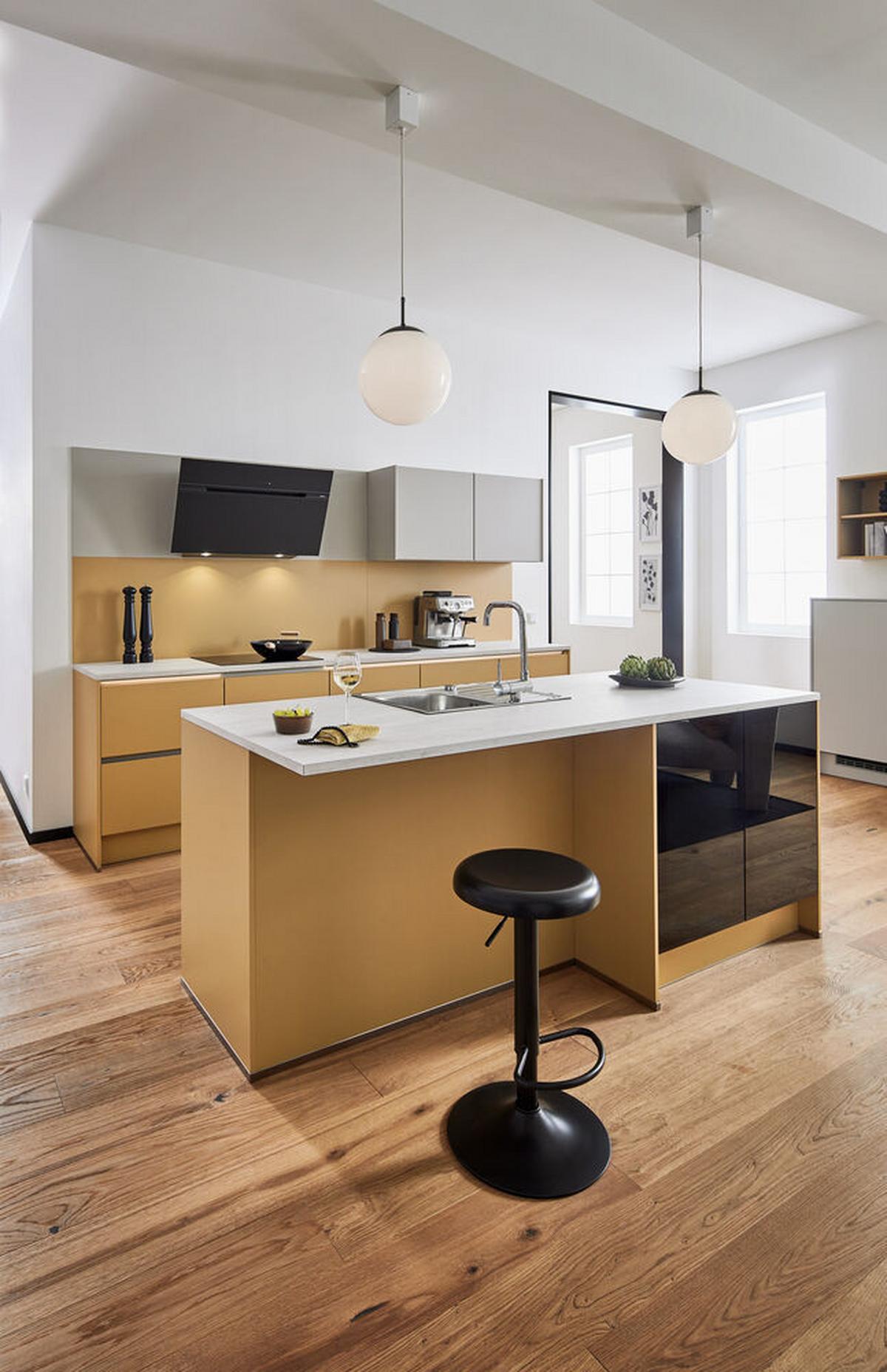 Einbauküchen Pn 105/80 Frei Planbar Modernes Design - Kaschmir, Holzwerkstoff - Pino