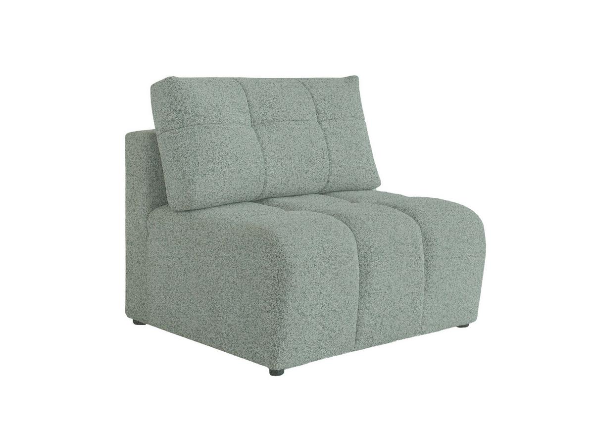 Sofaelement Lulu Türkis B: 96cm - Türkis/Schwarz, Design, Textil (96/94/96cm) - MID.YOU