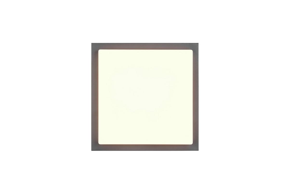 Außendeckenleuchte Bermejo Anthrazit Weiß B: 30cm - Anthrazit/Weiß, Basics, Kunststoff/Metall (30/5,7/30cm)