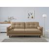 Schlafsofa Noret, Hellbraun B: 222 Cm - Hellbraun/Buchefarben, Design, Textil (222/93/99cm) - MID.YOU