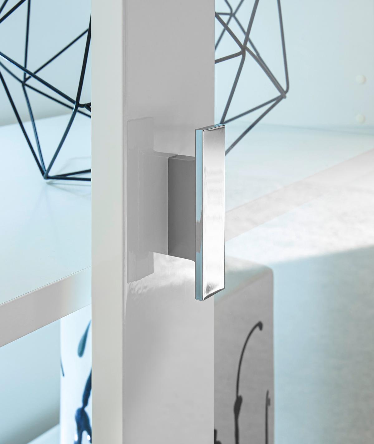 Wandboard Daytona Weiß B: 201  Cm - Weiß Hochglanz/Weiß, Design, Holzwerkstoff (201/65/43cm) - Livetastic