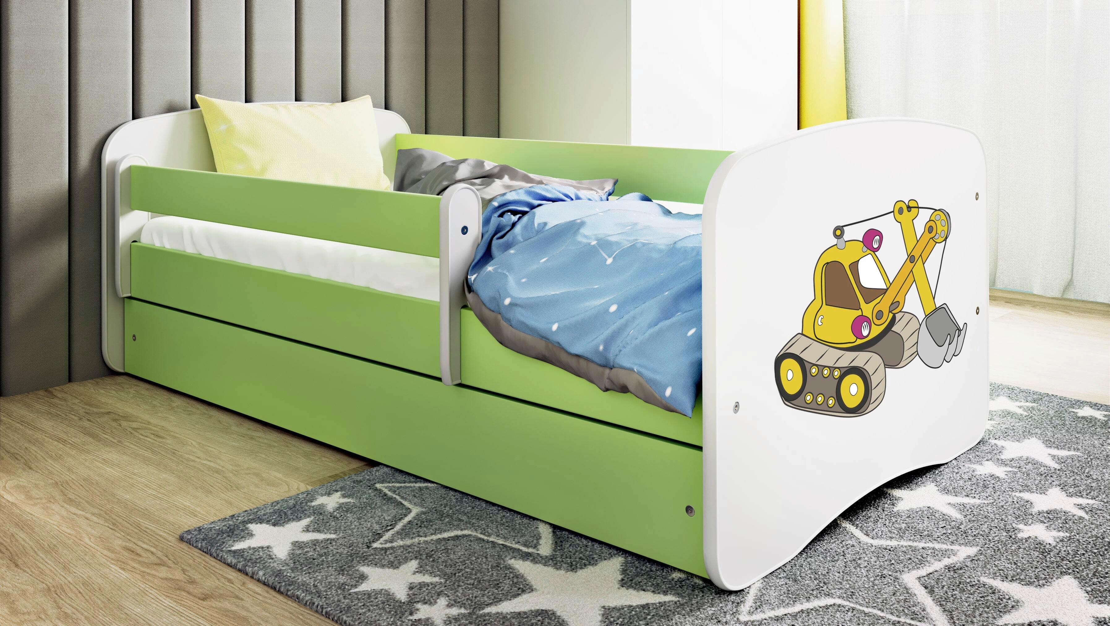 Kinder-/Juniorbett Babydreams Inkl. Matratze 80x160 - Birkefarben/Weiß, MODERN, Holz/Holzwerkstoff (80/160cm) - MID.YOU