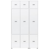 Kleiderschrank Kivo Weiß, B: 135 cm - Weiß, Basics, Holzwerkstoff (135/239,40/52,1cm)