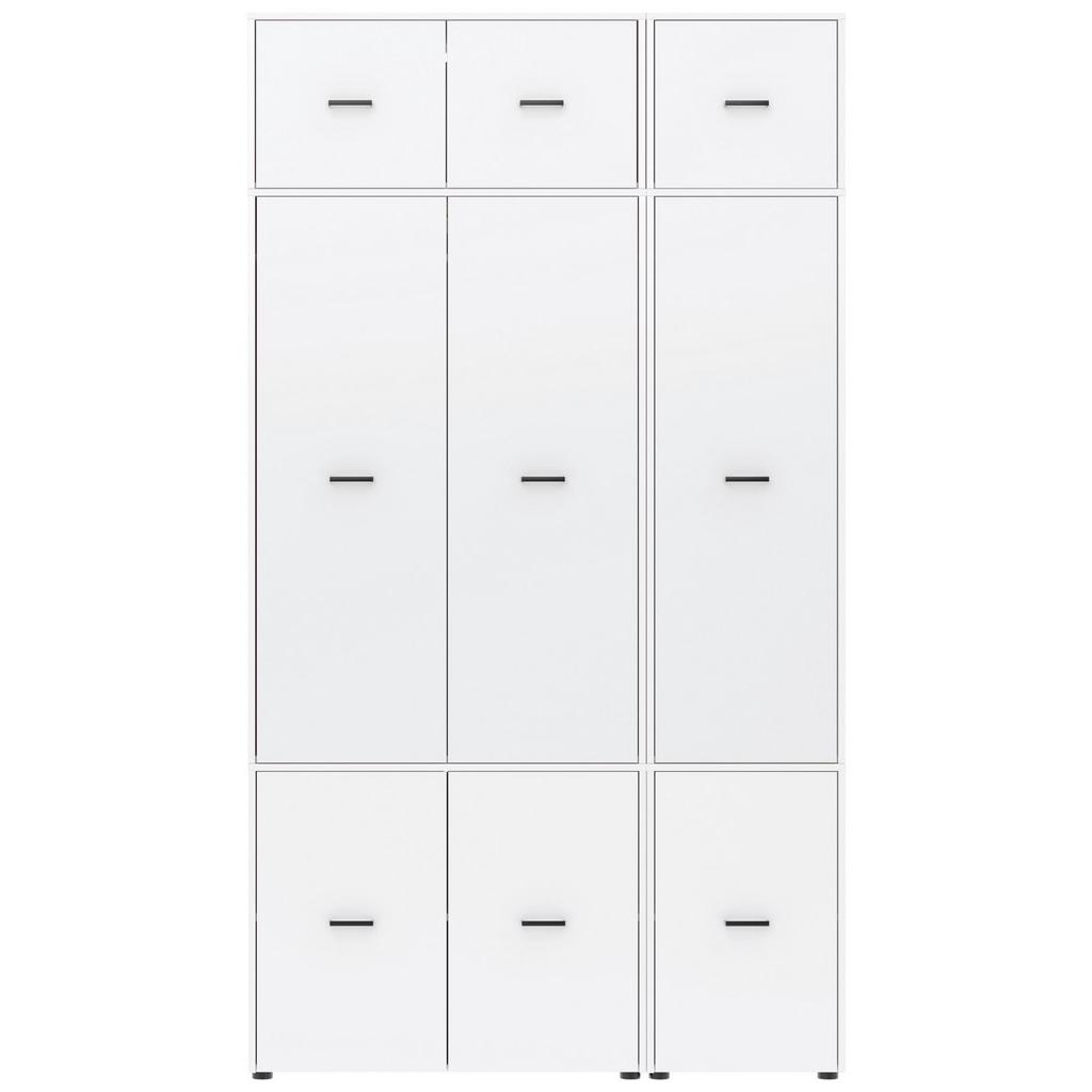 Kleiderschrank Kivo Weiß, B: 135 cm