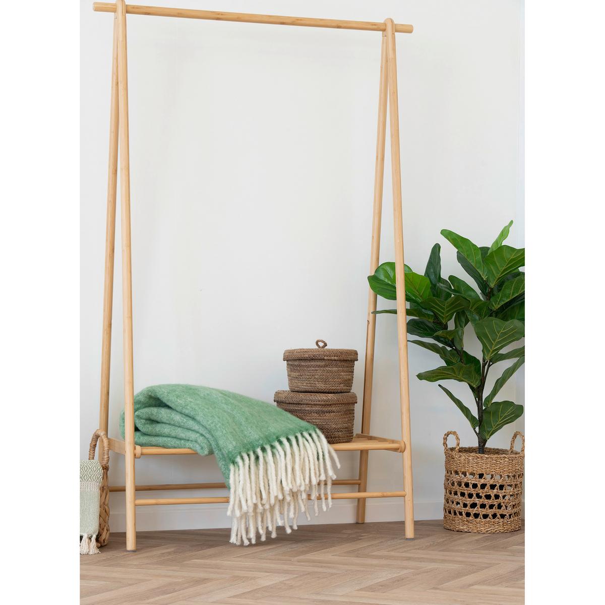 Kleiderstange Manaus Naturfarben B: 104cm - Naturfarben, Design, Holz (104/164/46cm) - MID.YOU